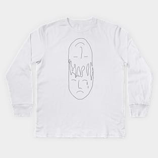 Two faces Kids Long Sleeve T-Shirt